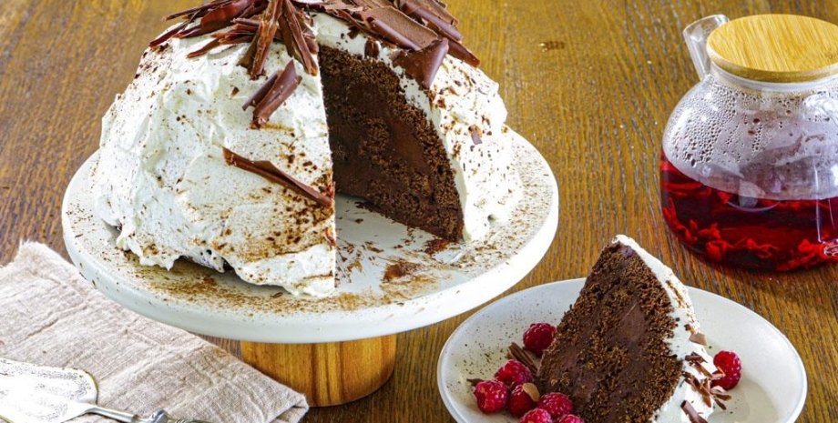 Торт "Шоколадный купол", шоколадный торт, вкусный торт