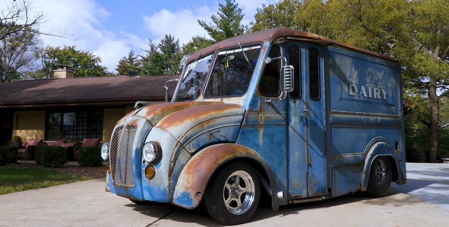 Divco 374, авто для драгрейсинга, гоночное авто, гоночный молоковоз, гоночный фургон
