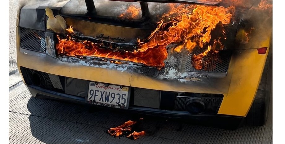 Lamborghini пожар, Lamborghini Gallardo Superleggera, Lamborghini Gallardo, суперкар Lamborghini