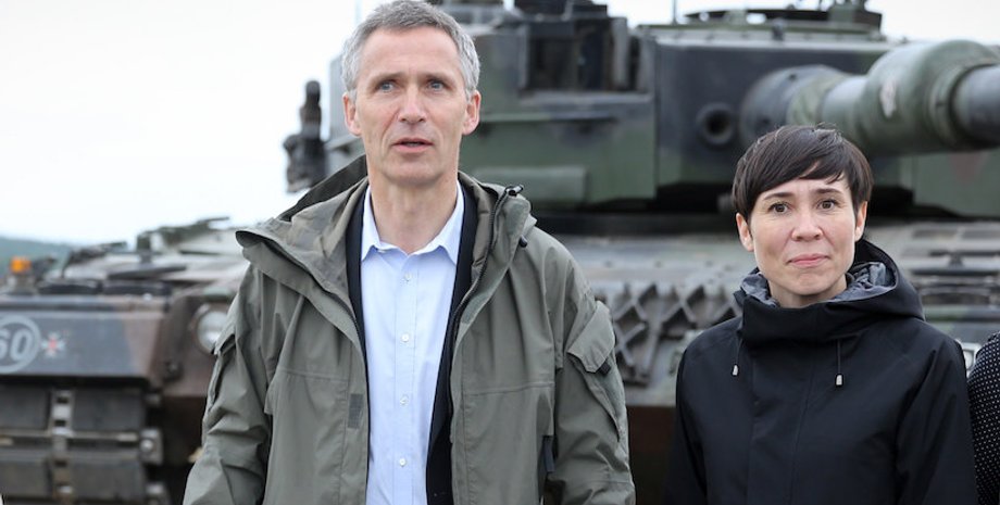 Ина Эриксен Сорейде и Йенс Столтенберг / Фото: dpa
