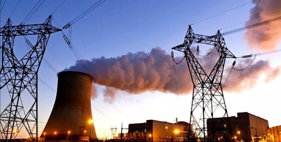 Атомная электростанция аэс, лэп, энергетика, свет, электричество