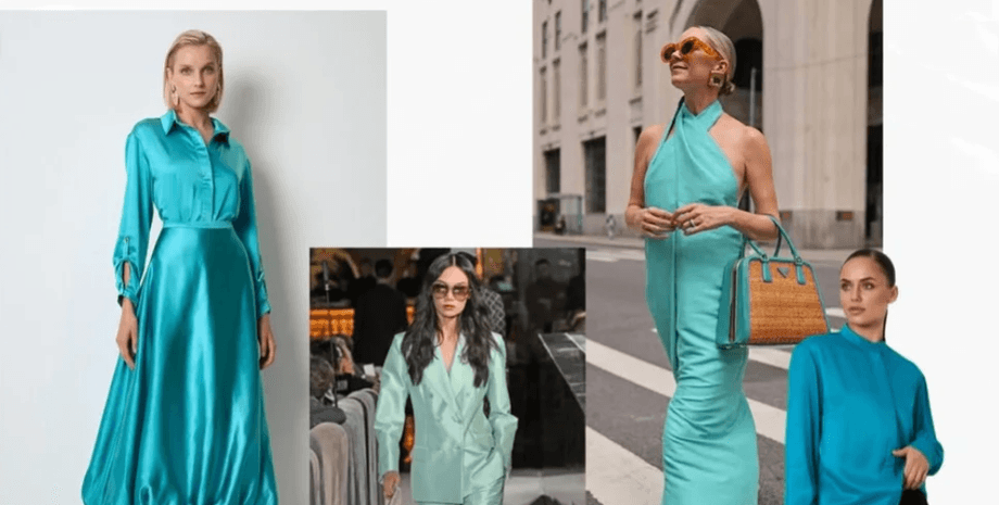 Бирюзовый в тренде трендовые цвета на весну 2026 года
