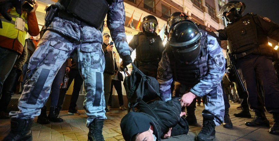 протести проти мобілізації, протести у Росії, мобілізація у Росії, рух Весна, антивоєнні мітинги, затримання