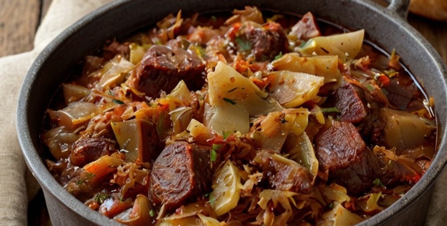 Бигос, бигос польский, польский бигос, бигос из капусты, бигос рецепт