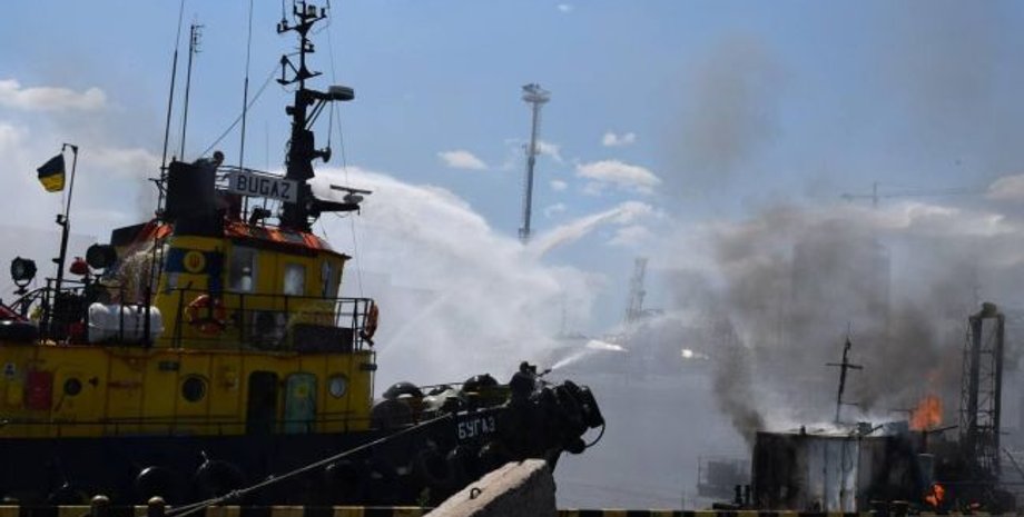 Одесский порт, порт, взрыв в одессе, порт одесса
