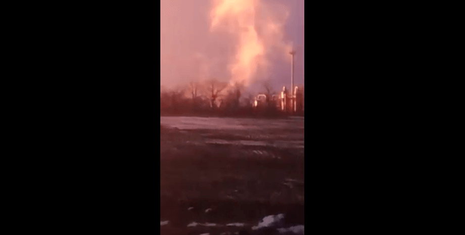 Газопровід Світлодарськ пожежа обстріли вторгнення окупанти