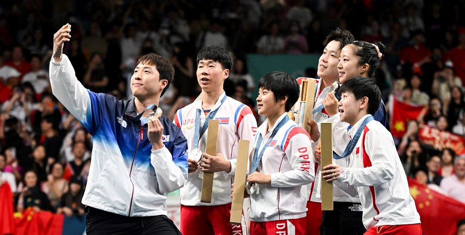 олимпиада 2024, спортсмены кндр, селфи