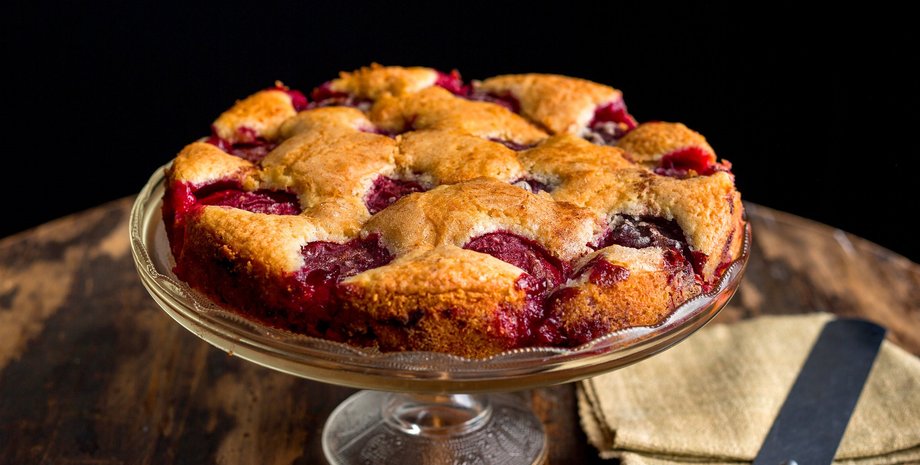 Сливовый пирог из The New York Times, сливовый пирог, пирог со сливами