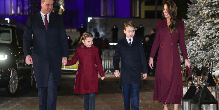 Принц Уильям и Кейт Миддлтон, рождество 2024, король чарльз, королевская семья британии, сандрингем