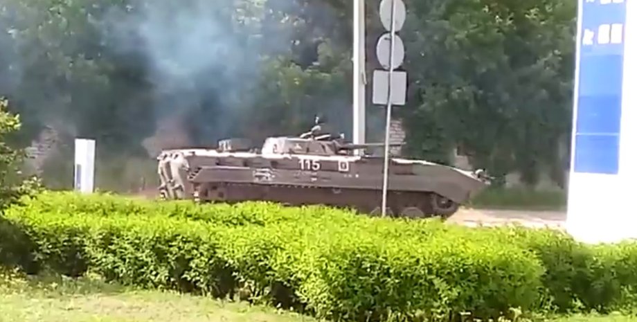 БМП боевиков / Фото: кадр из видео