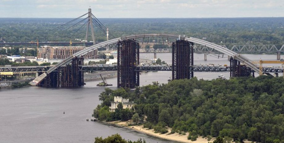 Київ, Подільський міст, Дніпро,