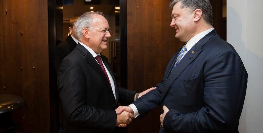 Иоганн Шнайдер-Амманн и Петр Порошенко / Фото: president.gov.ua