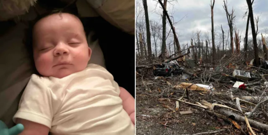 Торнадо в США, стихія, погода, дитина на дереві, рятувальна операція, фото, США