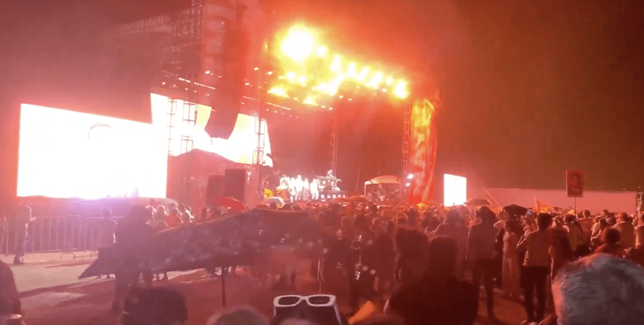 Сцена за секунди перед обваленням, мексика обвалилася сцена