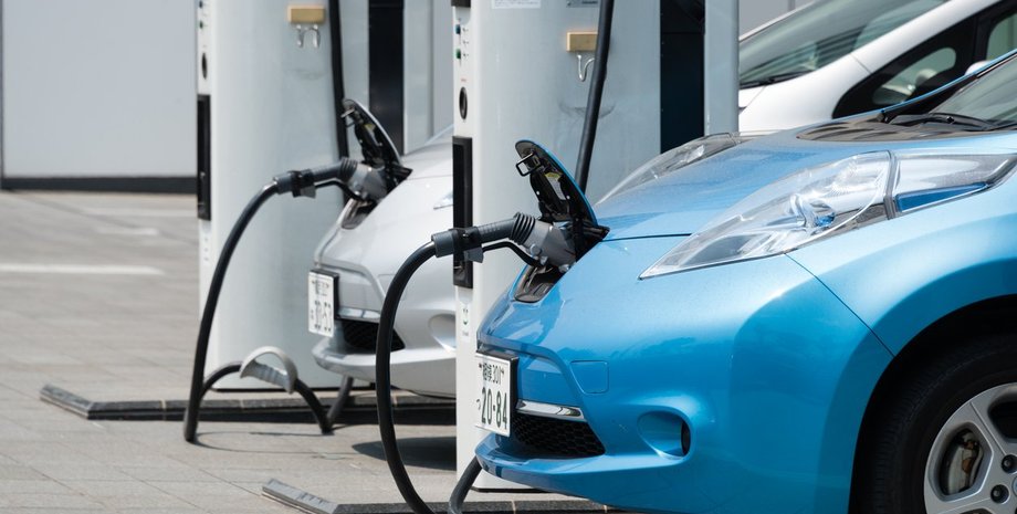 зарядка, электромобиль