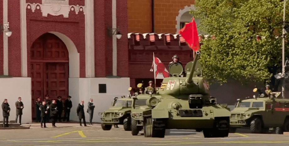 Т-34, танк, советский танк, старый танк, парад Москва, Красная площадь