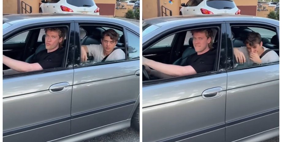 Парень хотел выпендриться своей "тачкой", но потом что-то пошло не так