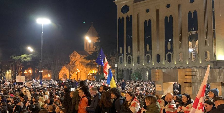протест, грузия, тбилиси, закон, иноагенты