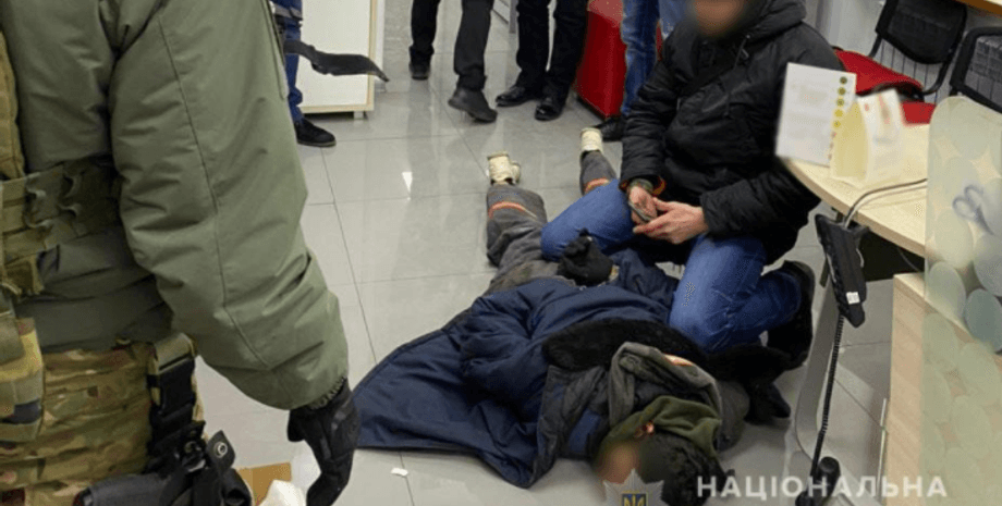 мариуполь, банк, полиция, задержание, минирование