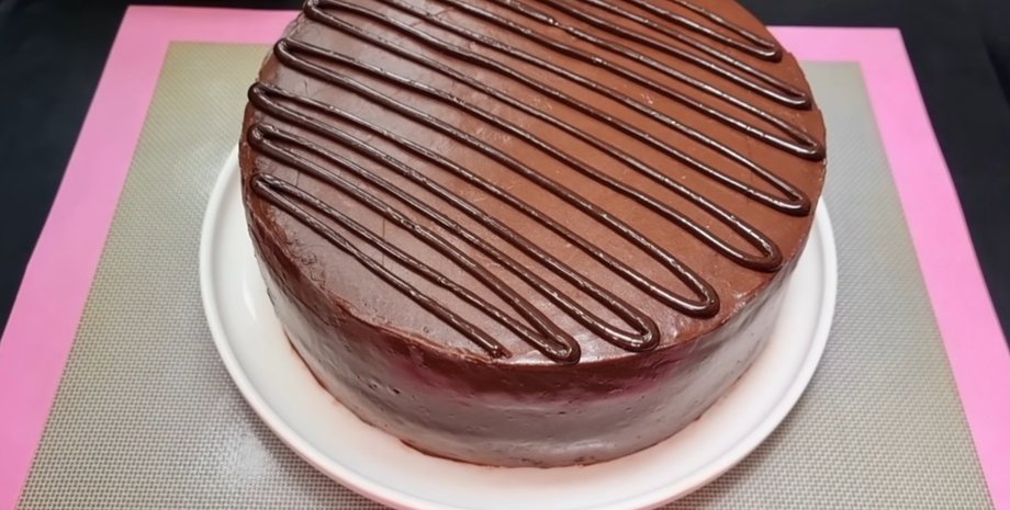 Шоколадный торт с бананами, торт рецепт, вкусный торт