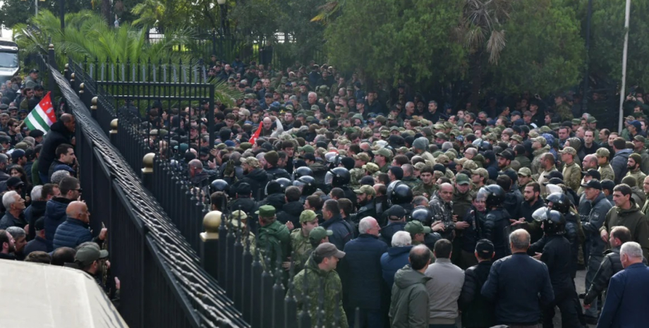 абхазия, протесты, соглашение с россией, абхазия протесты