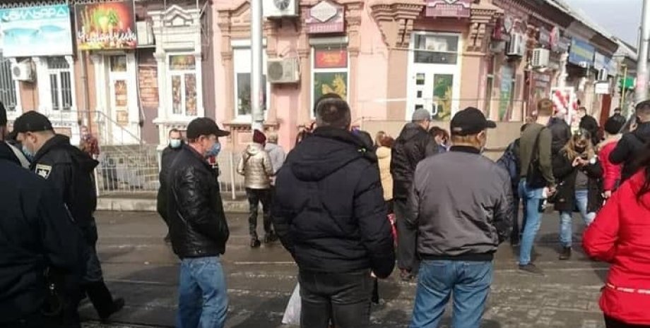 протесты в Запорожье, протест против ограничений, карантинный протест