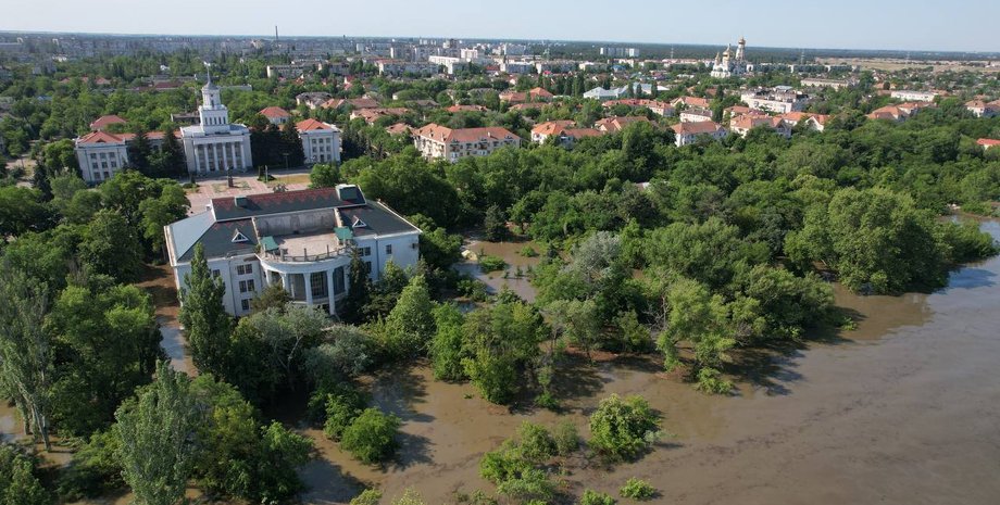 Компенсація, гроші, Каховська ГЕС, підрив