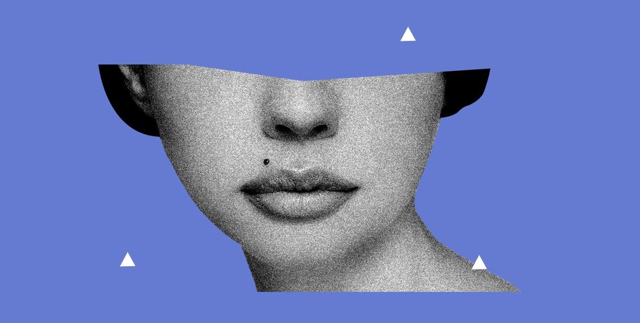 родинка, женщина, рисунок, фото