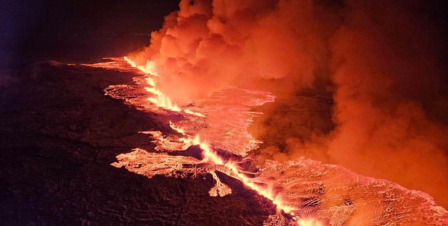 Ісландія, вулкан, виверження вулкану