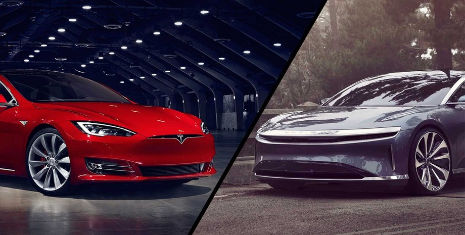 Електромобілі, Запас ходу електромобіля, Lucid Air, Tesla Model S