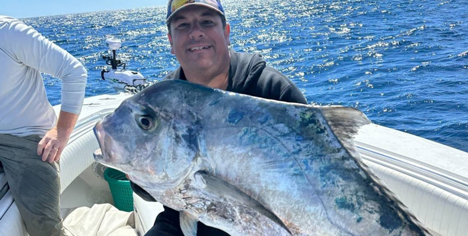 Африканский помпано, рыба, улов, мировой рекорд, рыбалка, экспедиция, США, фото, достижения, курьезы