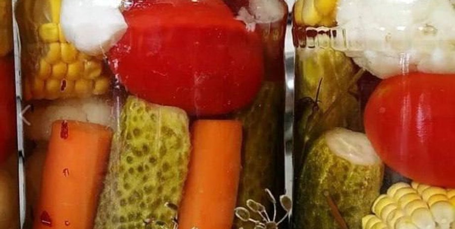 асорті, овочеве асорті, заготовки на зиму