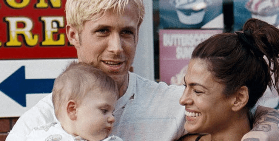 Райан Гослинг, Ева Мендес с дочкой Райан Гослинг, Ева Мендес, ребенок