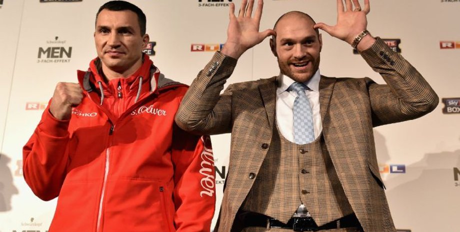 Владимир Кличко и Тайсон Фьюри  / Фото: theweek.co.uk