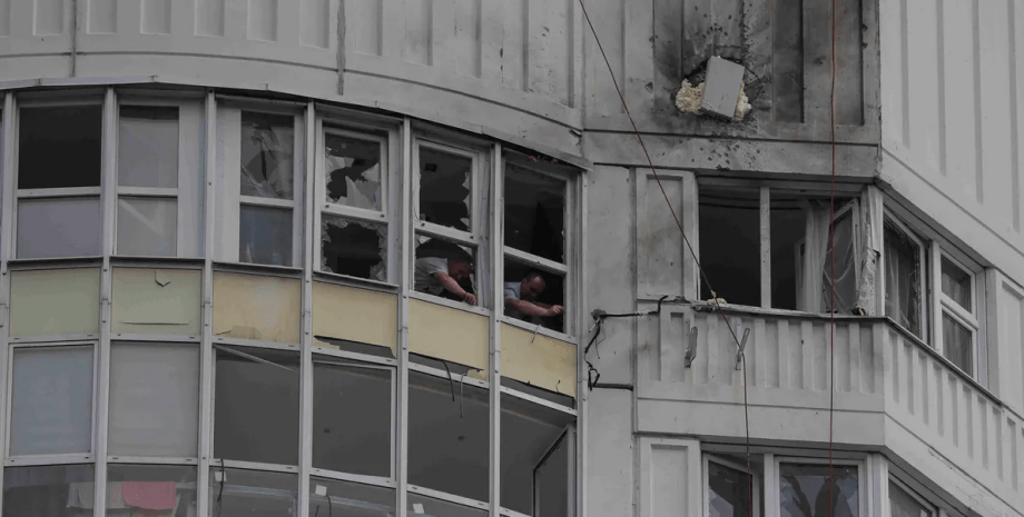 Последствия взрыва в Москве