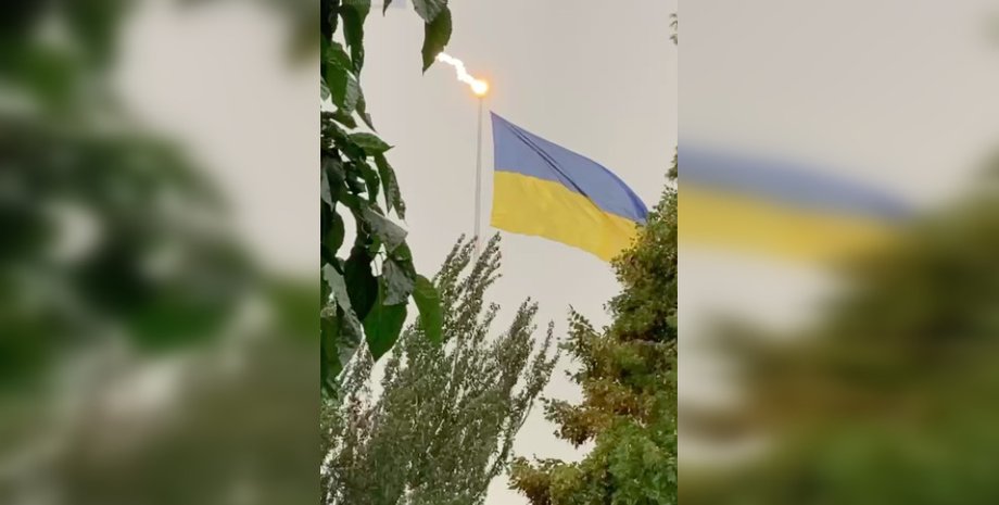 флагшток харків, гроза