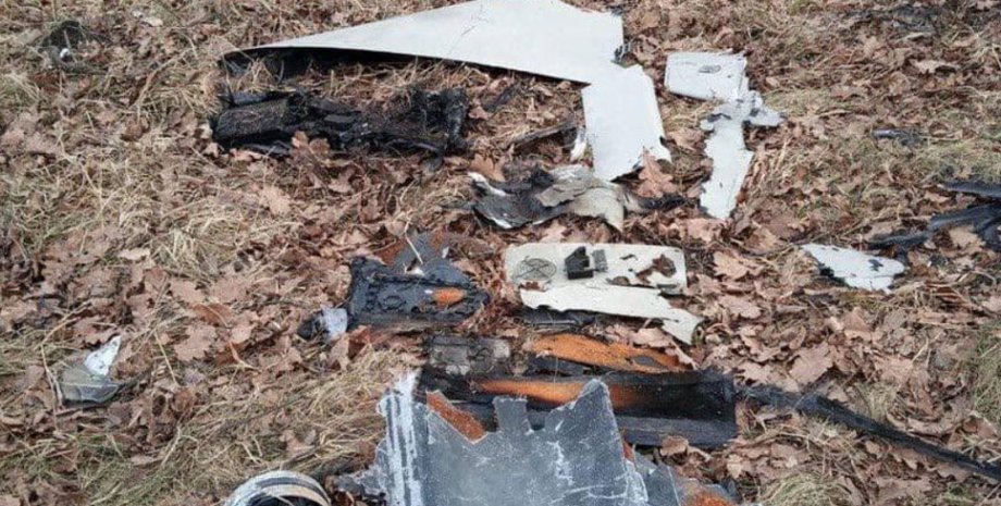 Шахед, атака на Киев, обломки Шахеда