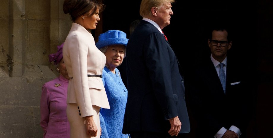 королева єлизавета II, дональд трамп, меланія трамп