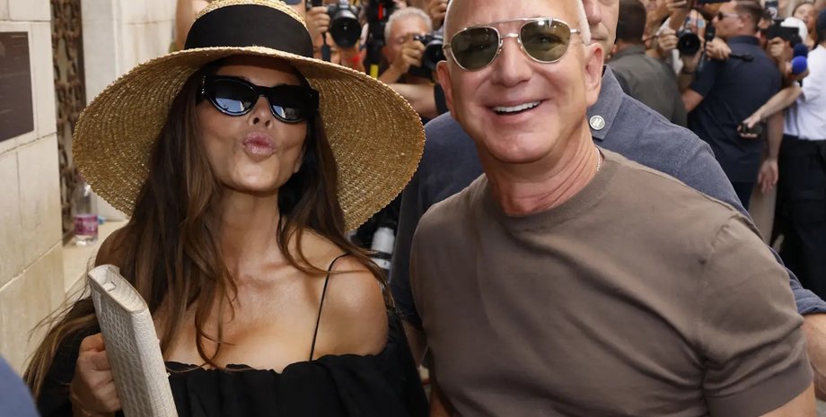 Лорен Санчес и Джефф Безос после свадьбы в Венеции