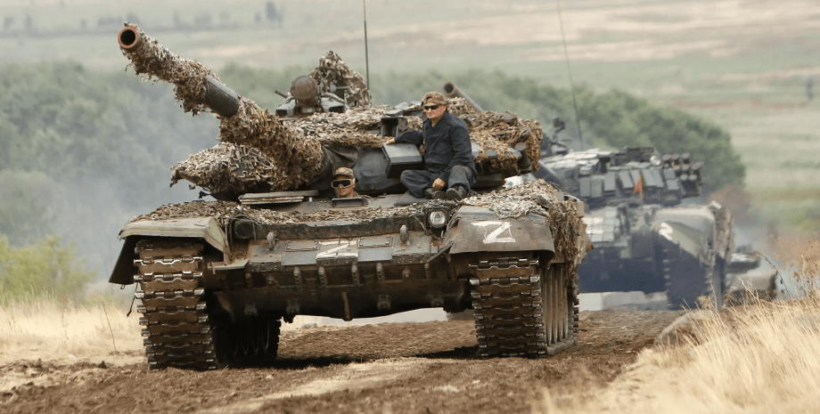танк ЗС РФ, російський танк, ЗС РФ, російські окупанти, війна в Україні