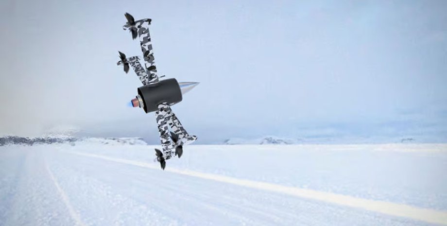 дрон с турбореактивным двигателем, дрон, БПЛА, Huntress II