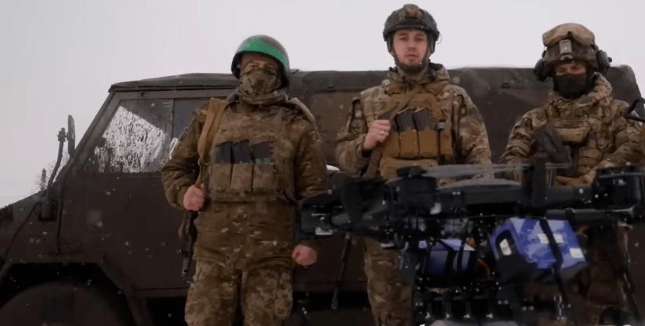 Near Bakhmut there is a real war of drones. The drones have actually replaced ar...