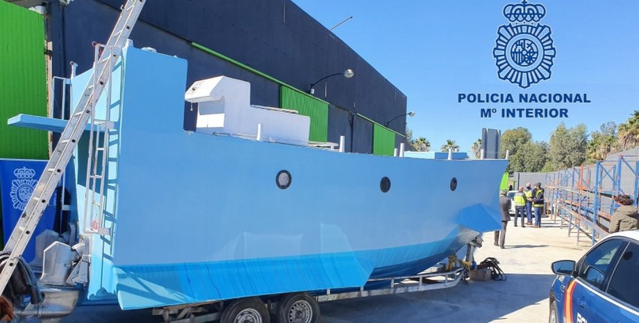 подлодка, наркотики, Испания, контрабанда