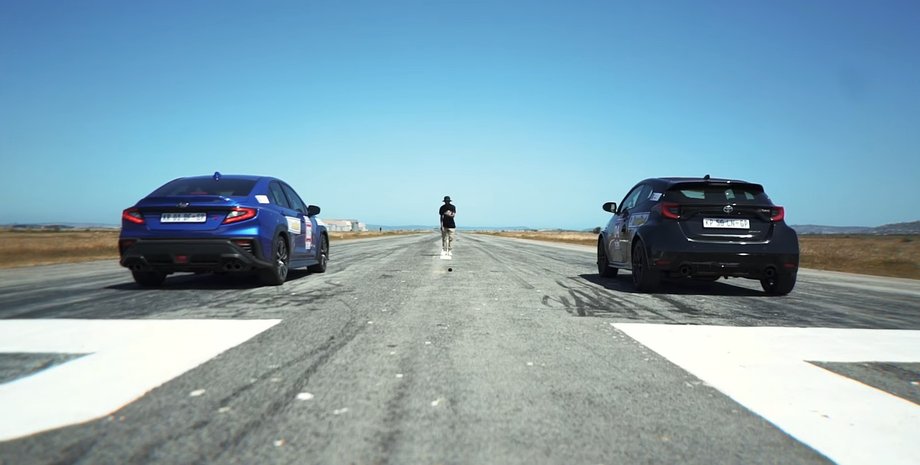 Subaru, Toyota, Гонки, Заезд, Авто, Автомобили, Видео, Драг-рейсинг, Хэтчбек, Седан