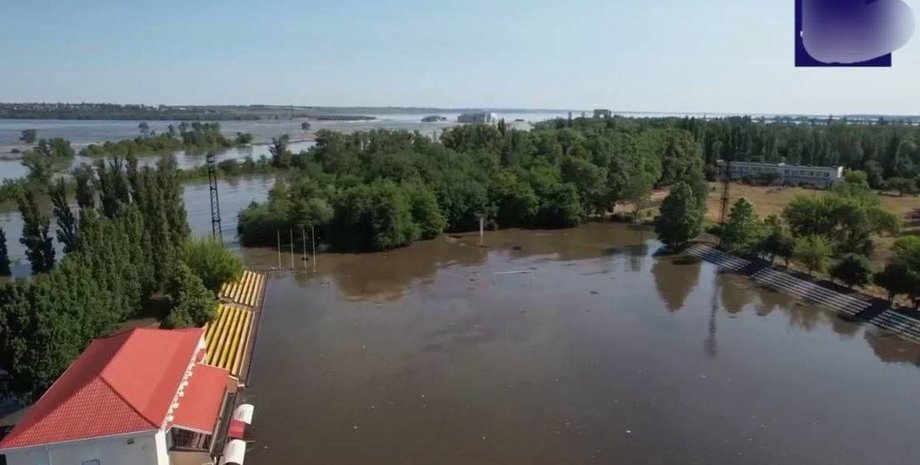 затопление, вода из каховской гэс, затопление от каховской гэс затопление участка новая каховка