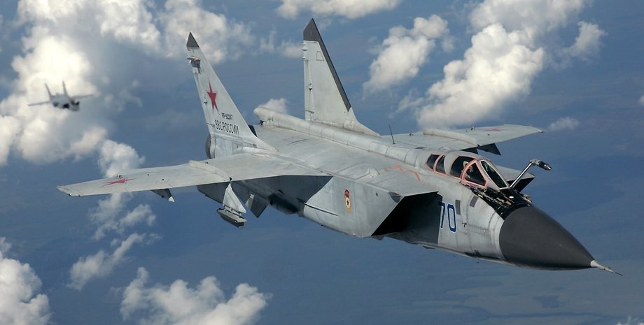 МиГ-31, истребитель, самолет, небо, российский МиГ-31