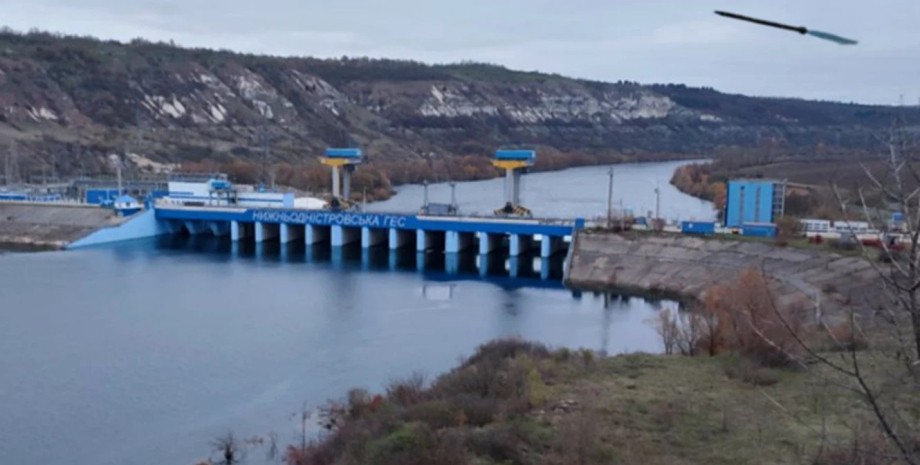 The purpose of Russian rockets was a Ukrainian hydroelectric power plant, which ...