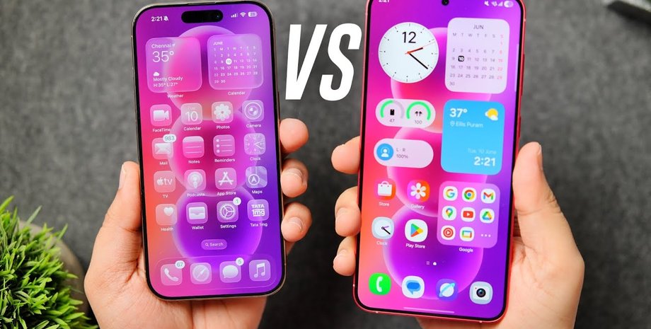 YouTube iOS 26 против One UI 8 android против ios