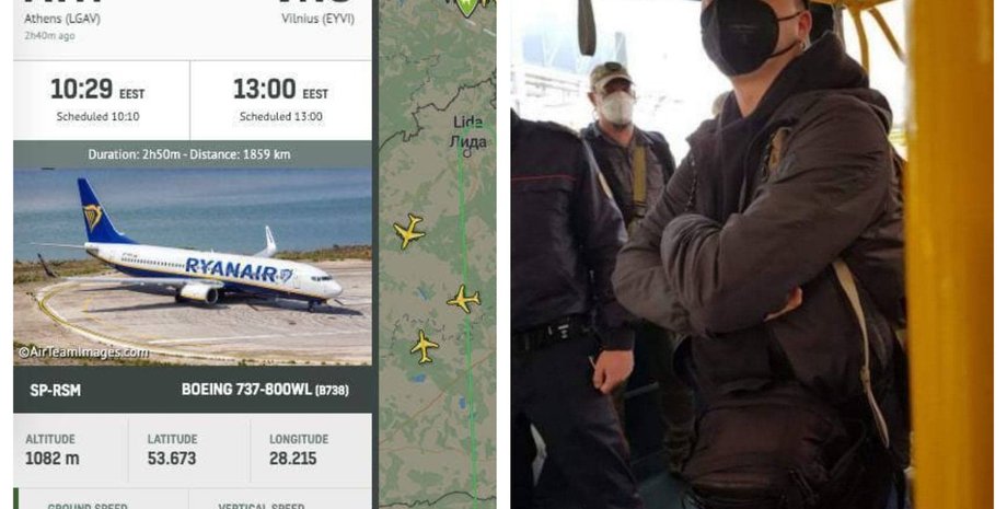 роман протасевич, беларусь, задержание