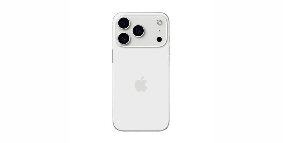 Смещенный логотип iPhone 17 Pro